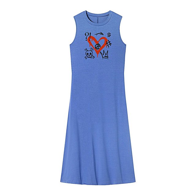 Vestido largo de verano para mujer, vestido de playa clásico de primavera, vestido de verano para caminar por la calle , m M