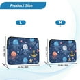 thumbnail image 4 of FORMRS 13"-13.3" Laptop Sleeve Protective Case Soft Carrying Quilted Computer Bag Cover, Blue Jellyfish, 4 of 7