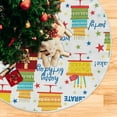 thumbnail image 3 of FMSHPON Colorful Birthday Day Cakes Xmas Christmas Tree Skirt Stand Mat for Holiday Party Decoration Indoor Outdoor 48 inches, 3 of 6