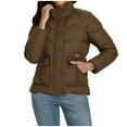 thumbnail image 4 of FDGIU Women's Lightweight Quilted Puffer Jacket - Long Sleeve Zip Up with Pockets, Loose Fit Warm Winter Casual Outerwear Coat, 4 of 7
