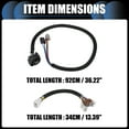 thumbnail image 5 of Unique Bargains Vehicle Trailer Wiring Harness with Relay Harness Included for Nissan Frontier 2005-2022 Black 1 Set, 5 of 7