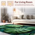 thumbnail image 2 of Flatwoven High Traffic Area Rug, Earthy Tones Leaf Theme, Non Slip, Stain Resistant, Washable Area Rugs for Living Room, Bedroom(Green, 4X6), 2 of 8