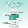thumbnail image 3 of Body Magic Chlorophyll Capsules - 30 Vegan Capsules for Detox, Digestion, Gut Health, Skin Support, and Oily Skin - Natural Energy Booster - 3 Pack, 3 of 7
