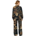 thumbnail image 6 of Renewold Lounge Sets for Women 2 Piece Outfits Lightweight Jogging Suit Wide Leg Pants with Pockets and Drawstring Cowl Neck Sweatshirts Matching Tracksuit Sets, Hunting Camouflage Forest, L, 6 of 7