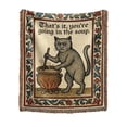 thumbnail image 1 of Tapiz tejido Medieval Cat de mevious, manta 132 x 94 cm, 1 of 7