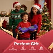 Tcdjtc Self-Balance Scooter for Kids, Electric Scooter with Bluetooth Speakers, Hover Off Road Board Electric Scooter with LED Lights & 400W Motor, Kids Scooter with 9MPH Max Speed