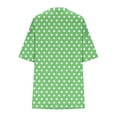 thumbnail image 6 of BRGZLK Women's Short Sleeve Sets Summer Fashion Round Neck Polka Dot Short Sleeve Tops and Shorts Loose Lightweight Breathable Comfy Set Green M, 6 of 6