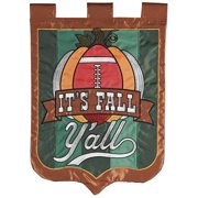 Dicksons Magnolia Garden Outdoor Flag Decoration For Garden, Yard, Or Walkway Standard 13 x 18, Weather Resistant Polyester, Football It's Fall Y'all
