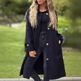 thumbnail image 6 of Niaviben Women's Wool Pea Coat Warm Coats for Women Long Peacoat Women Jacket for Women's Coats Long Winter Coats for Women's Winter Coat Black L, 6 of 7