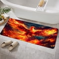 thumbnail image 3 of Fantasy Phoenix Bathroom Rugs for Men, Bird Non-Slip Bath Rugs Phoenix Flame Bird Flying to the Sky Psychedelic Animal Hippie Bathroom Rugs Set, Aesthetic Cool Bathroom Rug Mat 17X48inch, 3 of 3