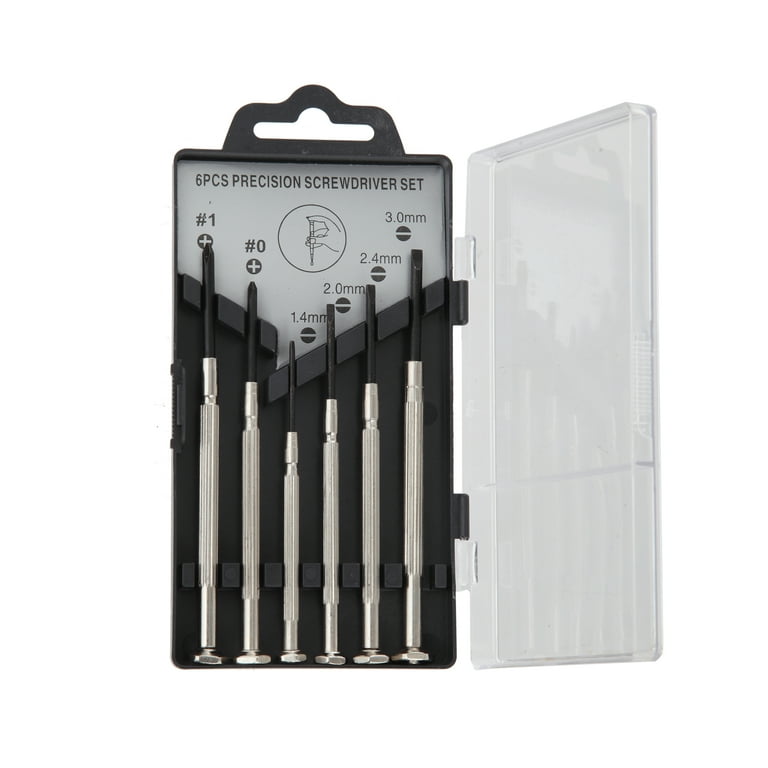 Hyper Tough 6 Piece Precision Philips and Slotted Screwdriver Set