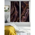 thumbnail image 3 of Abstract Marble Texture Sheer Curtains 63 Inches Long 2 Panels Purple Gold Modern Art Light Filtering Semi Sheer Window Curtains Drapes for Bedroom Living Room 52"x63", 3 of 7