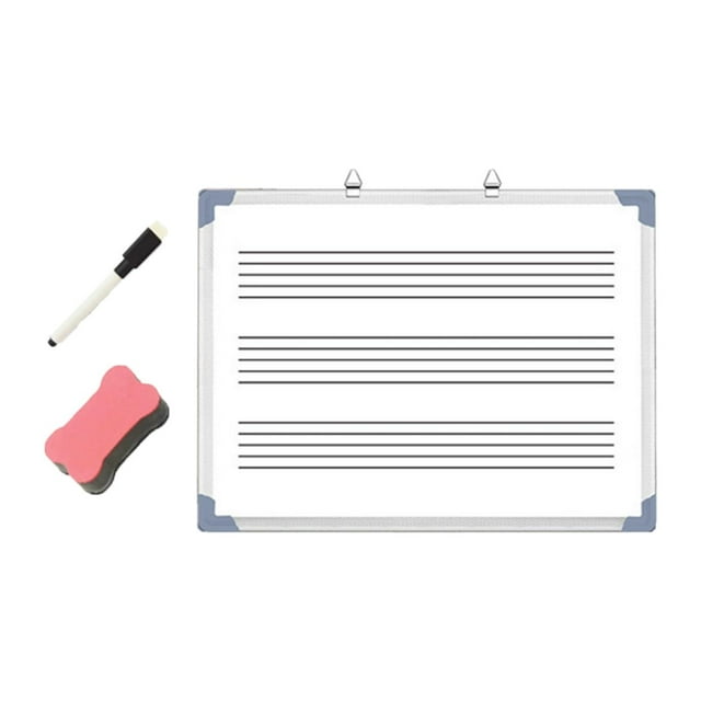 Pizarra blanca de música, tablero borrable, profesional, ligero, notas musicales, pizarra blanca, tablero de regazo