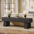thumbnail image 5 of Fimind 63" TV Stand, Farmhouse Black Entertainment Center, Long Media Console Table for Living Room, Low TV Cabinet for 55/60/65 Inch TVs, 5 of 7