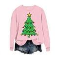 thumbnail image 2 of Taylonsss Chandail en Molleton de Noël à Col Rond pour Femmes Manches Longues Chandail Décontracté pour Hiver et Printemps Usage Quotidien, 2 of 5