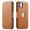 Brown, variant on Casus Slim Flip Cover Wallet Logo View Card Holder Case for iPhone 11 Pro - Black