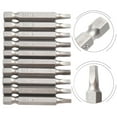 thumbnail image 4 of 10pcs SQ1-SQ5 Square Head Screwdriver Bits Set Hex Shank Magnetic Screwdriver, 4 of 8