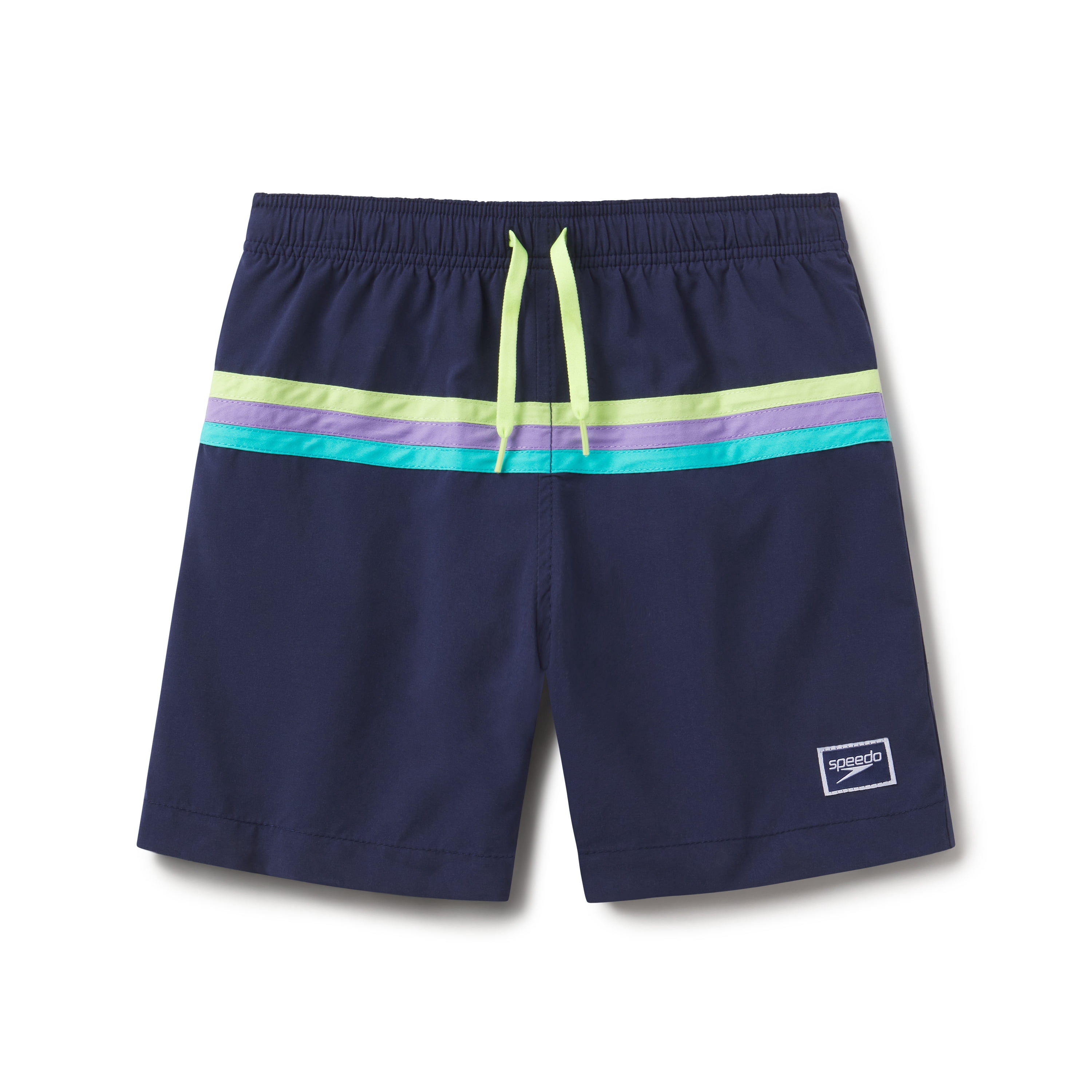 Speedo Boy's UV Protection Swim Trunk Mid Length Redondo Printed Shorts - Anthracite, Size S