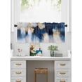 thumbnail image 5 of Valances for Windows Abstract Watercolor Rod Pocket Cafe Window Treatments Valance Curtains for Kitchen Bathroom Laundry Basement Windows 54"x18", 5 of 9