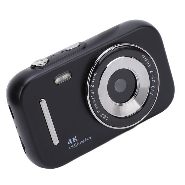 Cámarae Digital 4K, Videocámara Con Zoom 16x Antivibracia Con Pantalla de 2,8 Pulgadas, Cámara de Vije Portátil de 48 MP Recargable Con 20 Filtros para Niños Niñas