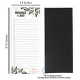 thumbnail image 2 of Inkdotpot Pack of 6 Funny Magnetic Dry Erase List For Fridge, Wipe Clean w/ NoStain, Quick Notes Shopping & Grocery List Whiteboard for Fridge, 8.75" x 3.8"(Doodle Leaves & Floral), 2 of 6