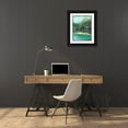 thumbnail image 3 of Wilkins, Suzanne 12x14 Black Ornate Wood Framed with Double Matting Museum Art Print Titled - Waterway Jungle II, 3 of 4