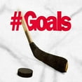 thumbnail image 2 of Athletic Hockey Player Hashtag Goals Crewneck T Shirts Boy Girl Teen Brisco Brands L, 2 of 6