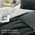thumbnail image 5 of BEDELITE Fleece Twin Comforter Set -Super Soft & Warm Fluffy Black Bedding, Luxury Fuzzy Heavy Bed Set for Winter with 1 Pillow case, 5 of 9