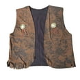 thumbnail image 5 of Celivon Cowgirl Shirts For Women Vintage Sleeveless Suede Vest Western Cowboy Themed Vest, 5 of 5