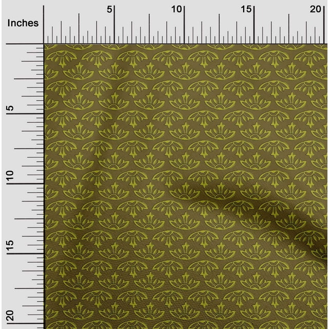 oneOone Silk Tabby Fabric Floral Block Decor Fabric Printed BTY 42 Inch Wide