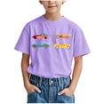 thumbnail image 1 of WRKEKC T-Shirts d'Été pour Garçons, T-Shirts Décontractés pour Garçons, T-Shirts à Manches Courtes pour Enfants avec Motif Imprimé Col Rond T-Shirts Polyvalents Décontractés, 1 of 6