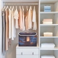 thumbnail image 6 of Storage Box With Lid 16.5x12.6x11.8In Lidded Home Storage Bins Foldable Stacked Household Storage Box Wooden Door Dream World Open, 6 of 7
