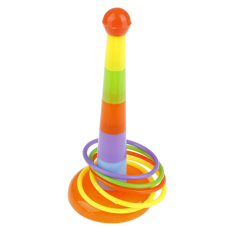 Hoop Ring Toss Plastic Ring Toss Garden Game Pool Toy Outdoor Fun for YJCA 