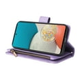 thumbnail image 6 of SaniMore Case for Samsung Galaxy A53 5G 6.5" 2022, PU Leather Zipper Wallet Cover [RFID Blocking] Card Slot Magnetic Clsap Flip Folio with Wrist/Crossbody Strap Kickstand Full Protective Cover,Purple, 6 of 18