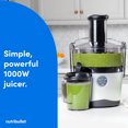thumbnail image 2 of Open Box Centrifugal Juicer Machine for Fruit, Vegetables, and Food Prep, 27 Ounces/1.5 Liters, 1000 Watts, Silver,, 2 of 7