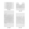 thumbnail image 6 of Better Trends 4 Piece Bathroom Rug Set, 100% Cotton, Extra Soft Tufted Bath Mat, Water Absorbent & Non Slip Bath Rug, (White) Granada Collection, 6 of 8