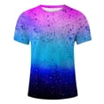 thumbnail image 3 of Tosmy Men's T-Shirts Male Spring Autumn Floral Print Short Sleeve Crew Neck Tshirt Fashion Trend Bottoming Shirt T-Shirt For Men, 3 of 4
