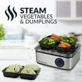 thumbnail image 5 of Nostalgia Stainless Steel Egg Boiler, 8-Capacity Egg Cooker with Detachable Egg Tray and Cooking Plate, 5 of 7