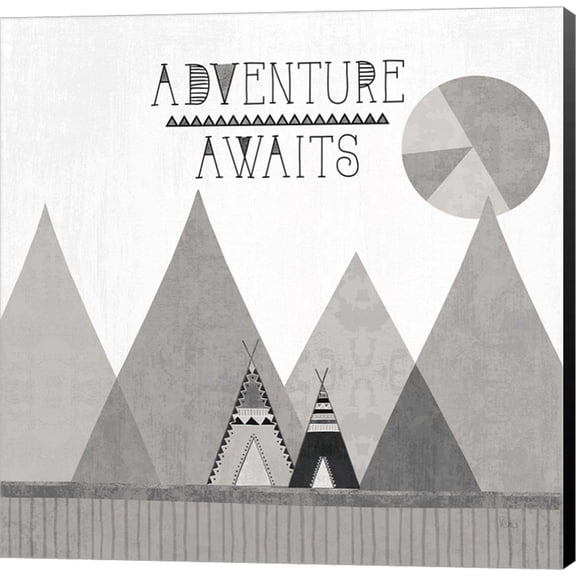 Southwest Geo III BW by Veronique Charron, Canvas Wall Art