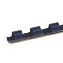 COMB0308-NV - 19 Ring Plastic Comb Binding Spines for 55 Sheet Capacity - 3/8 inch (10mm) x 11in - Navy - 100/Bx