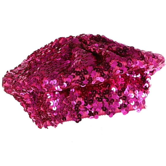 FRCOLOR Sequined Beret Beanie Vintage Hats for Women Rhinestone Outfits