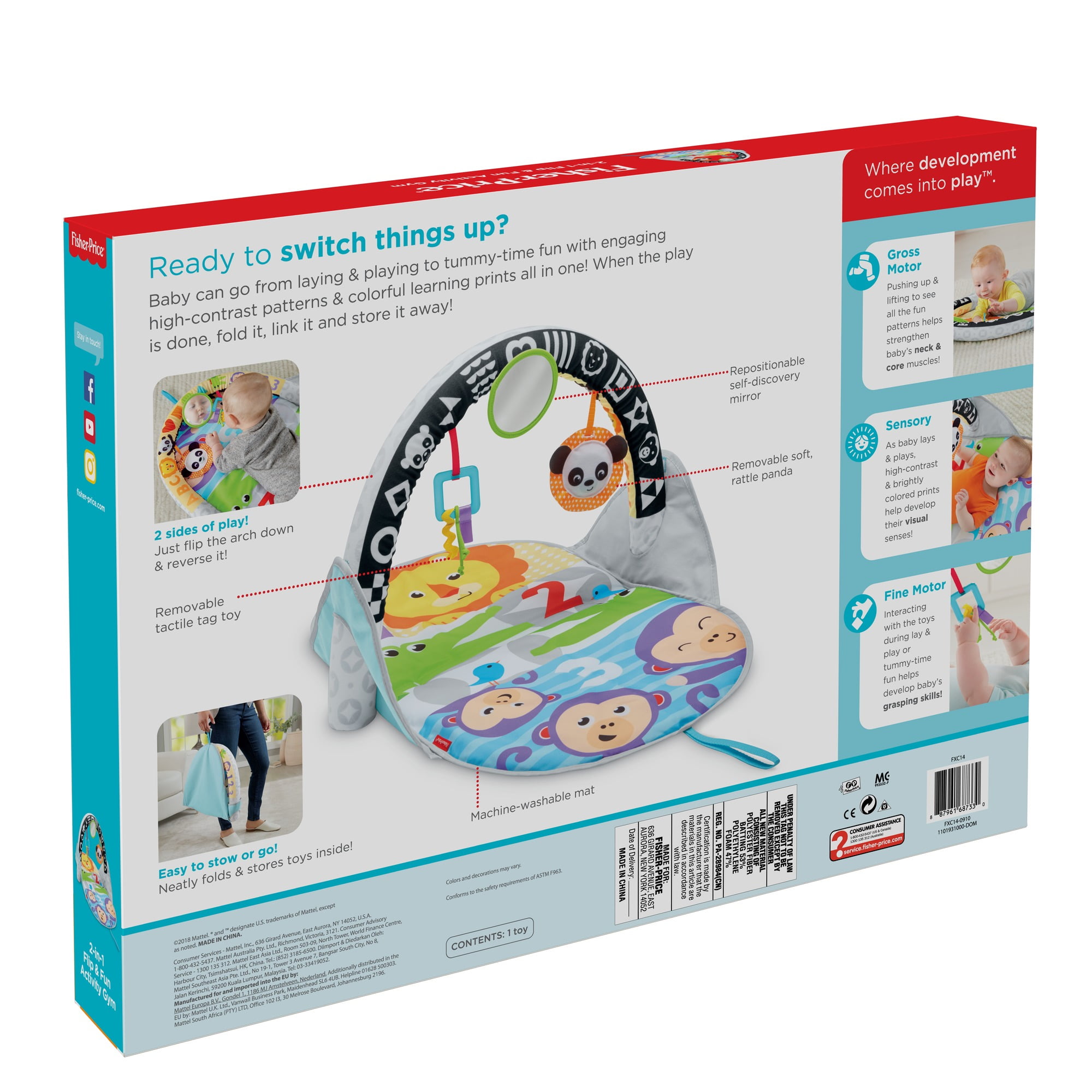 fisher price folding activity gym