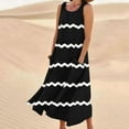 thumbnail image 1 of LSLJS Nouvelle Robe Longue Sans Manches en Coton et Lin à Col Rond Imprimée, Robe d'Été de Plage, 1 of 5