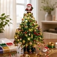 thumbnail image 4 of Aoznliie DIY Christmas Tree Kit, Santa Topper Beaded Tabletop Xmas Tree with Lights, 8x6 Inch Handmade Craft Decor for Shelf Desk, Green, 4 of 7