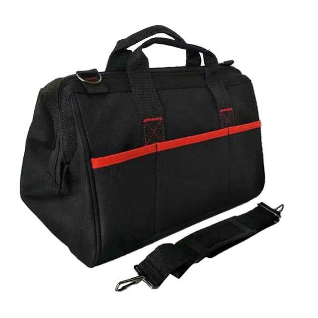 Organizador De Bolsas De 16 Pulgadas Para Herramientas Manuales Y Eléctricas Grandes Con Bolsillos Externos, Correa Para El Hombro Y Cierre De Cremall Baoblaze kit de herramientas para contratistas pequeños