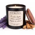 thumbnail image 2 of YILOSF-Lavender & Sandalwood Candle, Luxury Scented Soy Candle 7oz, Calming Relaxing Fragrance for Home, Stress Relief & Sleep Aromatherapy Candle, Gift for Women, Long Lasting Jar Candle, 2 of 4