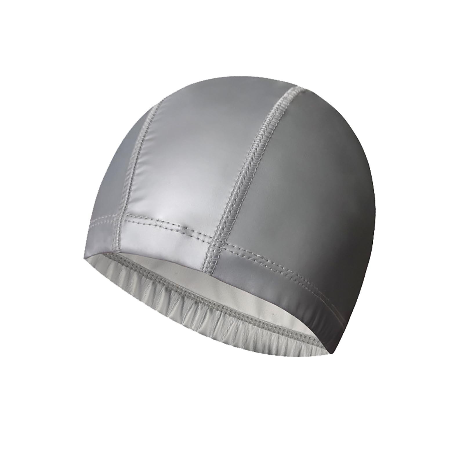 aiyuq.u ventilate pu swim cap for women men large size swimming caps