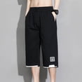 thumbnail image 4 of Bjutir Mens Shorts Casual Summer Shorts With Pockets Plus Size Pants Black 2Xl, 4 of 5