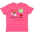 thumbnail image 3 of Inktastic Someone in North Carolina Loves Me Youth T-Shirt, 3 of 5