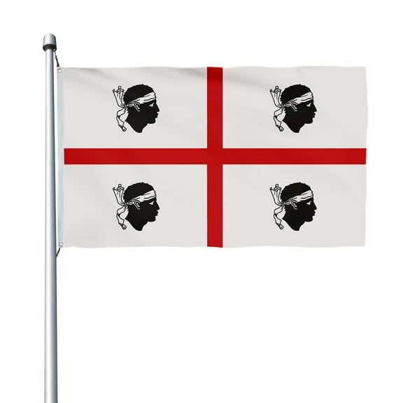 Aihccy Sardinia Flag with Brass Grommets Size - 3x5Ft